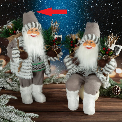 Santa postavička stojaca 80 cm s plnou taškou darčekov Santa postavička stojaca 80 cm s plnou taškou darčekov